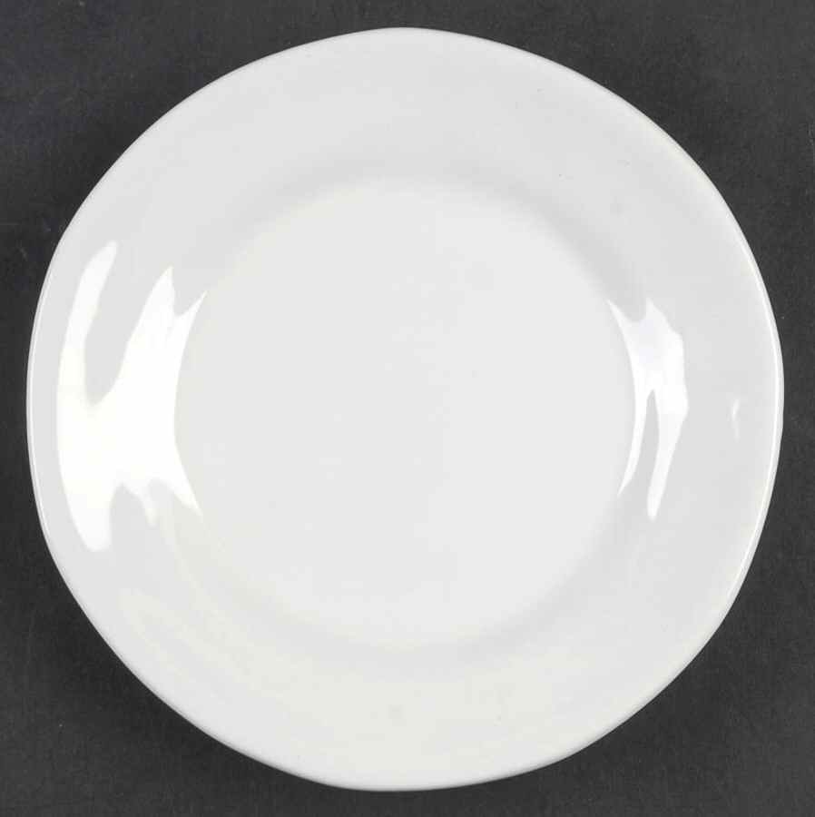 Rustic White Appetizer Plate by Crate & Barrel-1