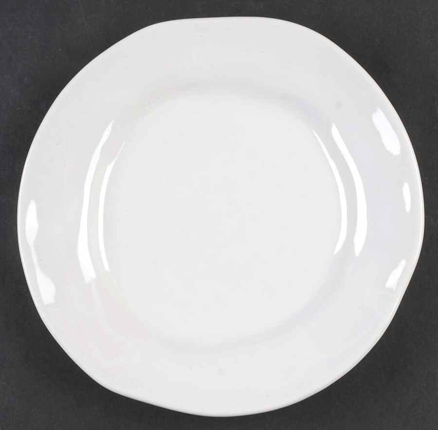 Rustic White Salad Plate by Crate & Barrel-1