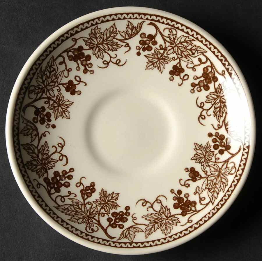 Vineyard Brown Saucer by Claytan-1