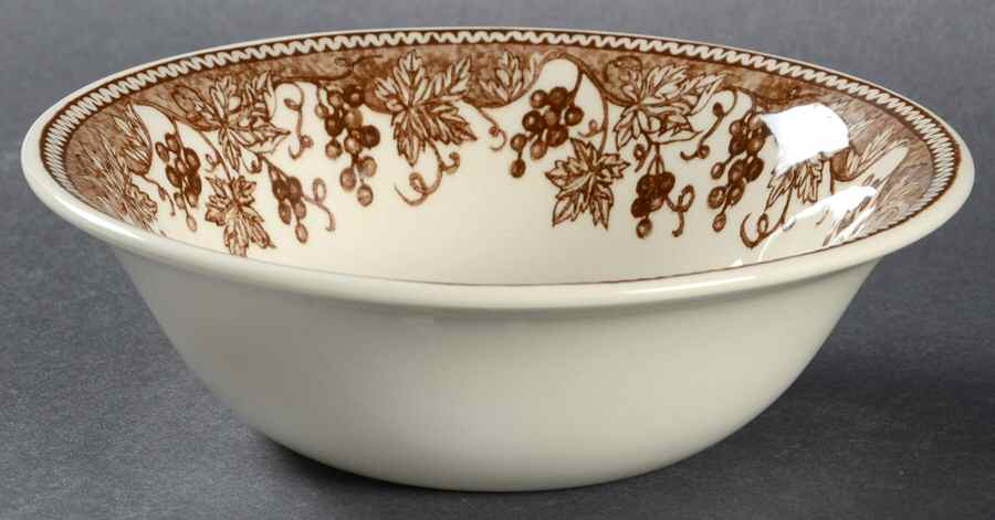Vineyard Brown Coupe Cereal Bowl by Claytan-1