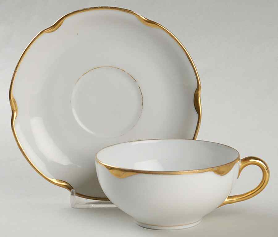 3405 Flat Cup & Saucer Set by Austria-1