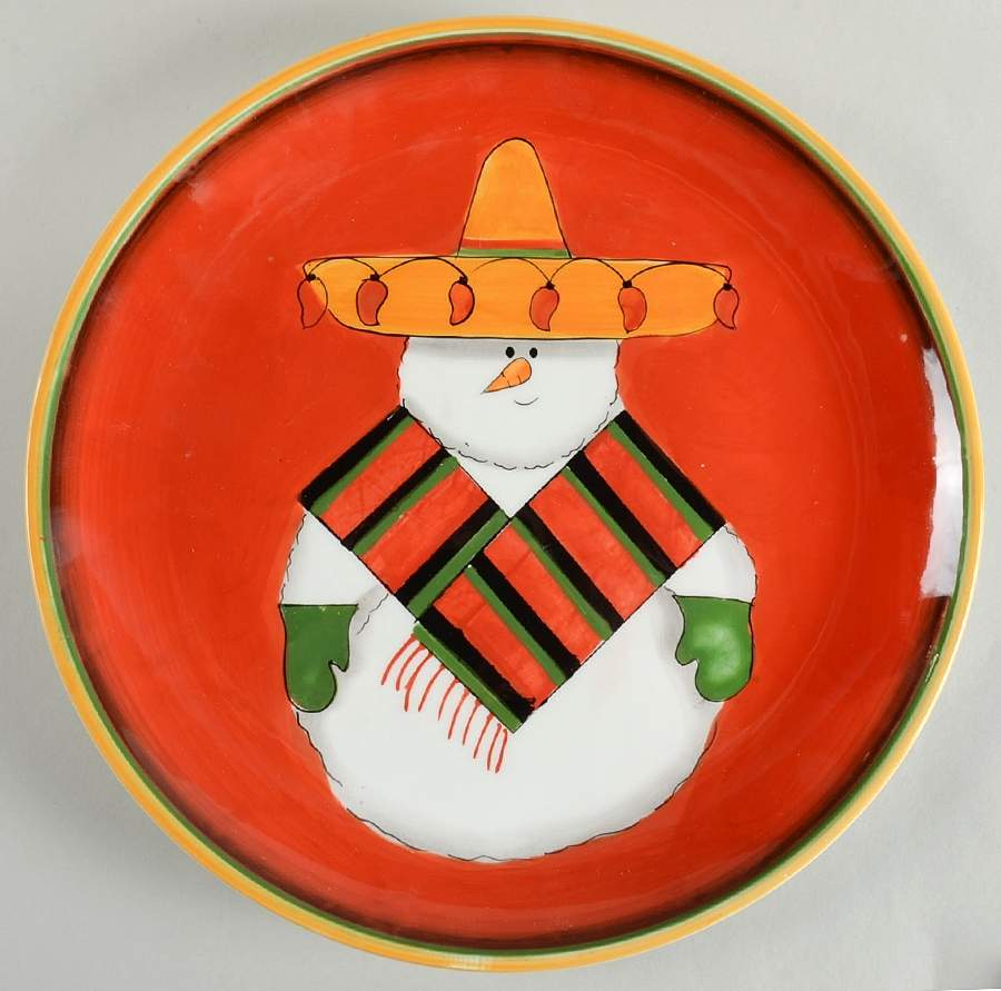 Jalapeno Holiday Dinner Plate by Clay Art-1