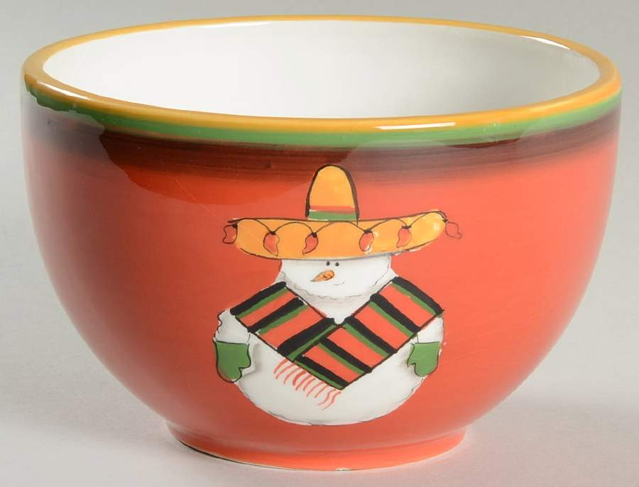 Jalapeno Holiday Coupe Cereal Bowl by Clay Art-1