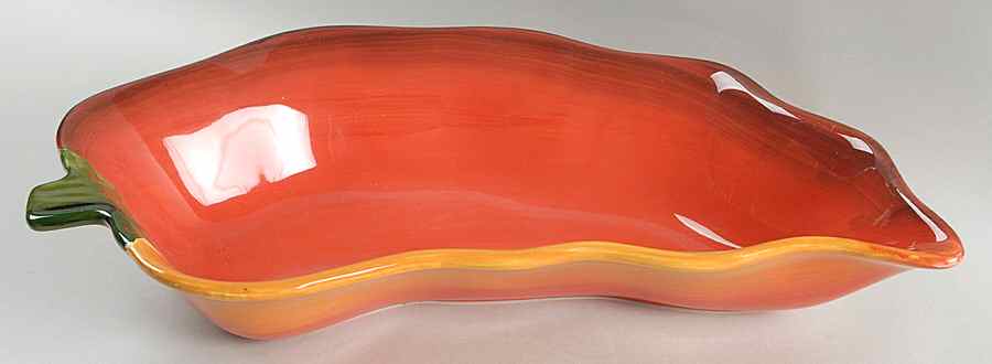 Jalapeno 17" Pepper Shaped Bowl by Clay Art-1