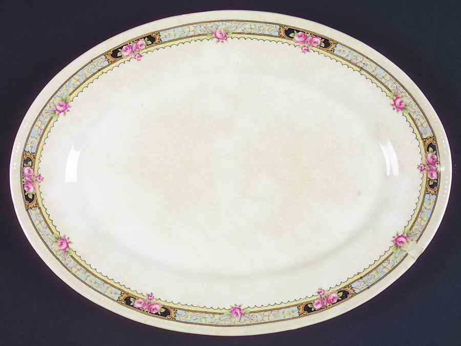 CRO307 11" Oval Serving Platter by Crooksville-1