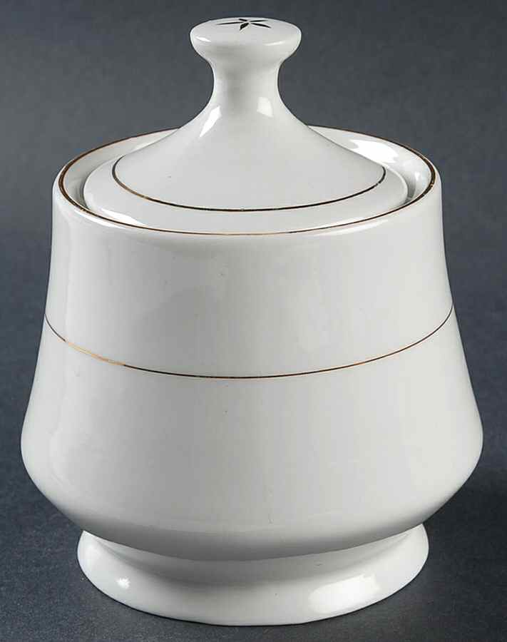 Classic Gold Sugar Bowl & Lid by China (Made in China)-1