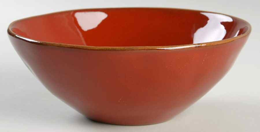 Rustic Red Coupe Cereal Bowl by Tabularasa-1