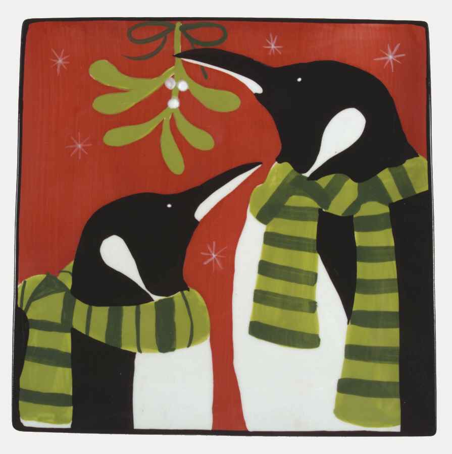 Cool Penguins Salad/Dessert Plate by Certified International-1