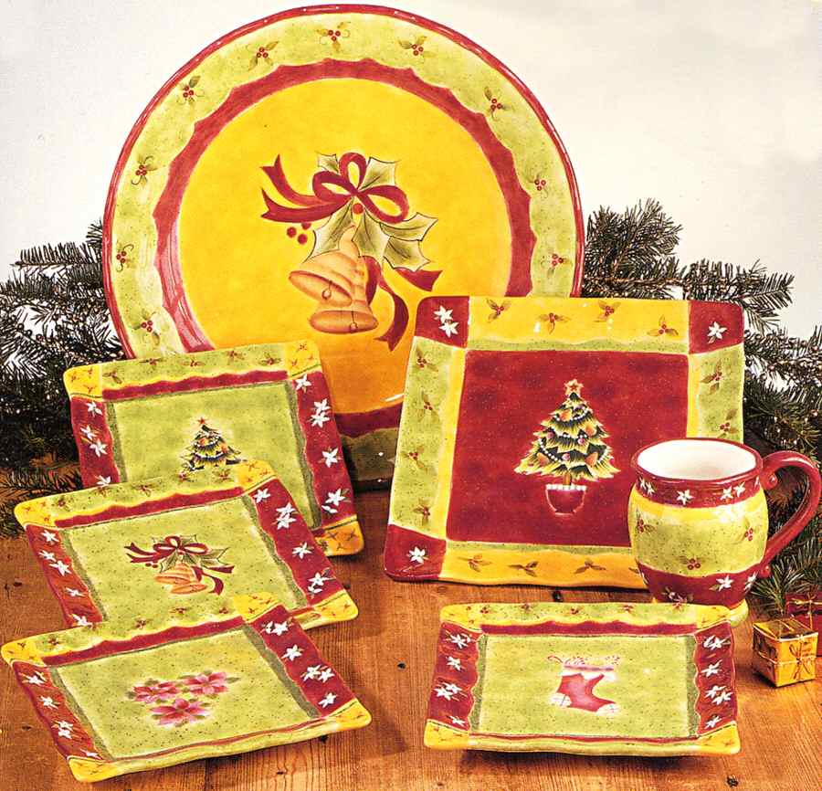 Festive Holiday 16" Chop Plate (Round Platter) by Certified International-1