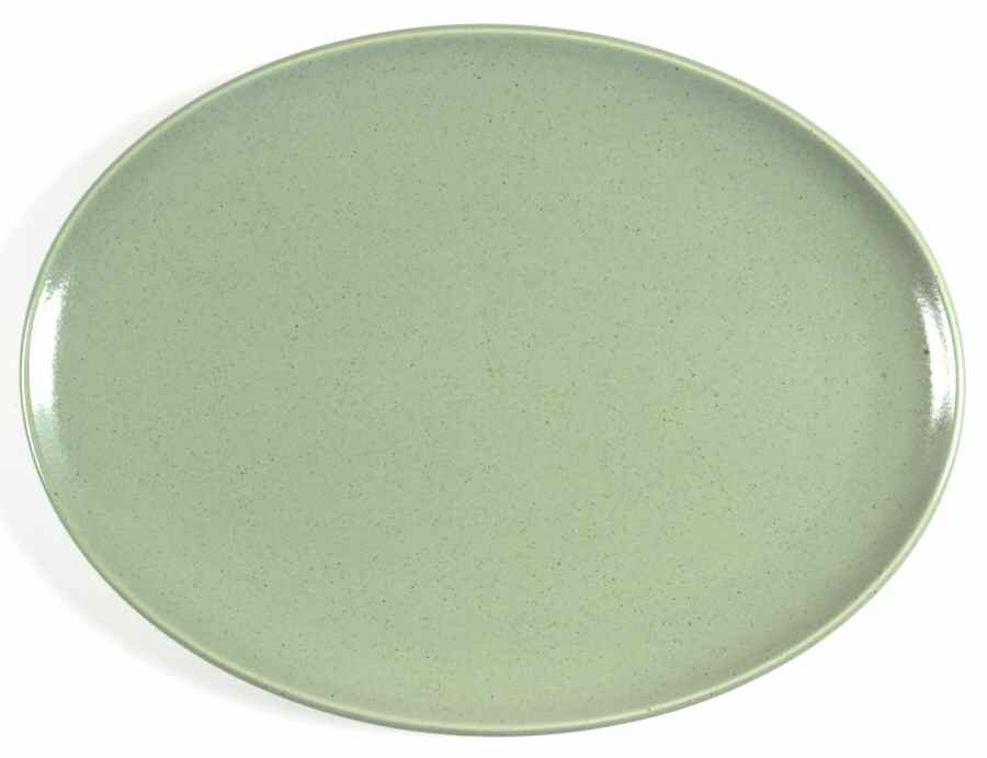 Cargo Jade 15" Oval Serving Platter by Calvin Klein-1