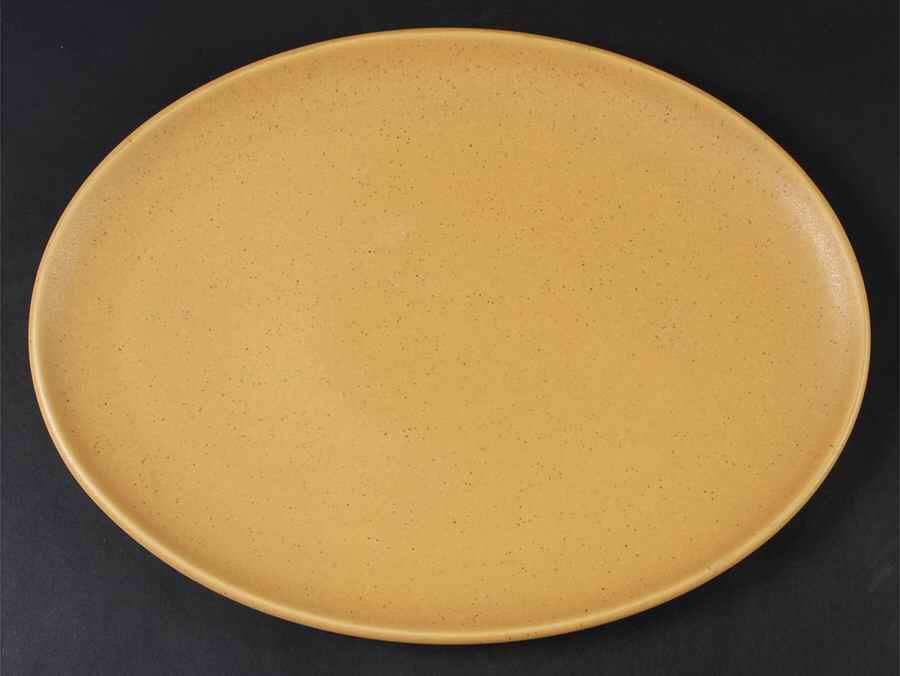 Cargo Sunflower (Yellow) 15" Oval Serving Platter by Calvin Klein-1