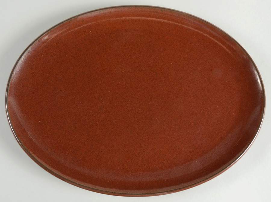Cargo Brick 15" Oval Serving Platter by Calvin Klein-1