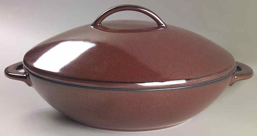 Cargo Brick 1 Qt Round Covered Casserole by Calvin Klein-1