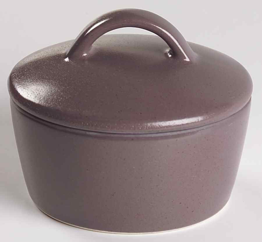 Cargo Plum Sugar Bowl & Lid by Calvin Klein-1