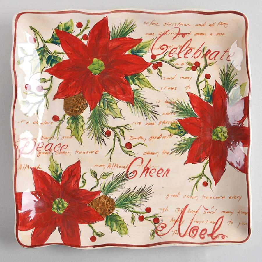 Noel 11" Square Serving Platter by Maxcera Corp-1