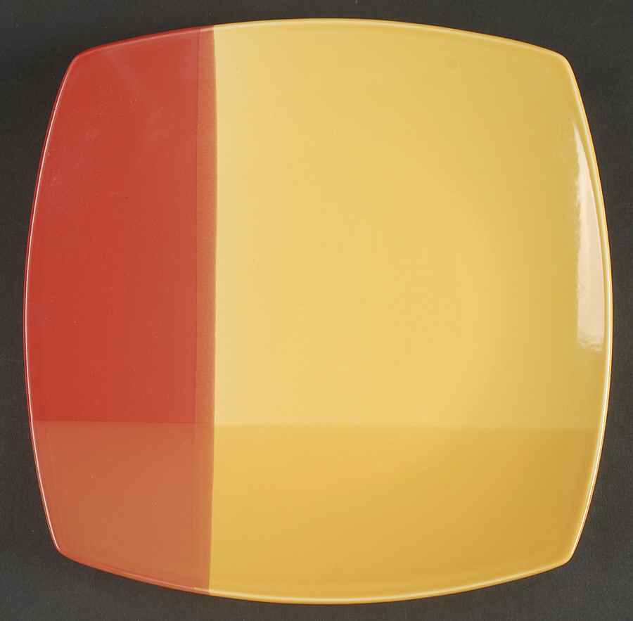 Colortones Red and Yellow Dinner Plate by Coventry (PTS)-1
