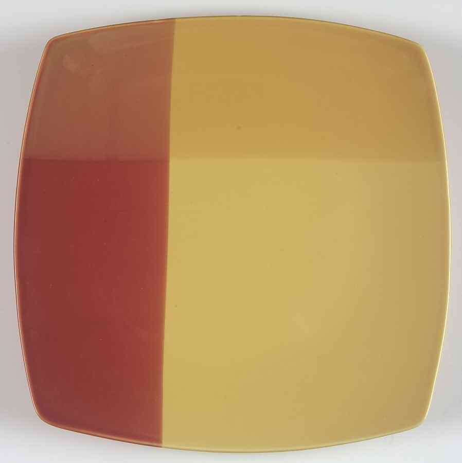 Colortones Red and Yellow 11" Square Serving Platter by Coventry (PTS)-1