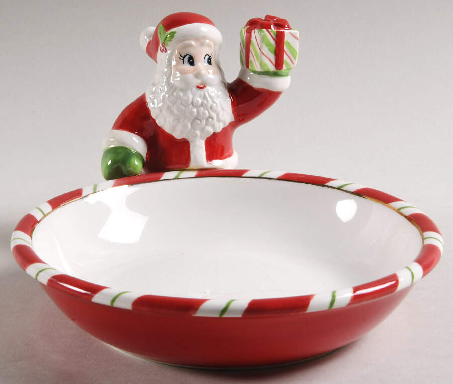 Letters To Santa Open Figural Santa Candy Dish by Christopher Radko-1