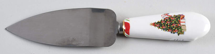Letters To Santa Pie & Cake Server with Stainless Blade by Christopher Radko-1