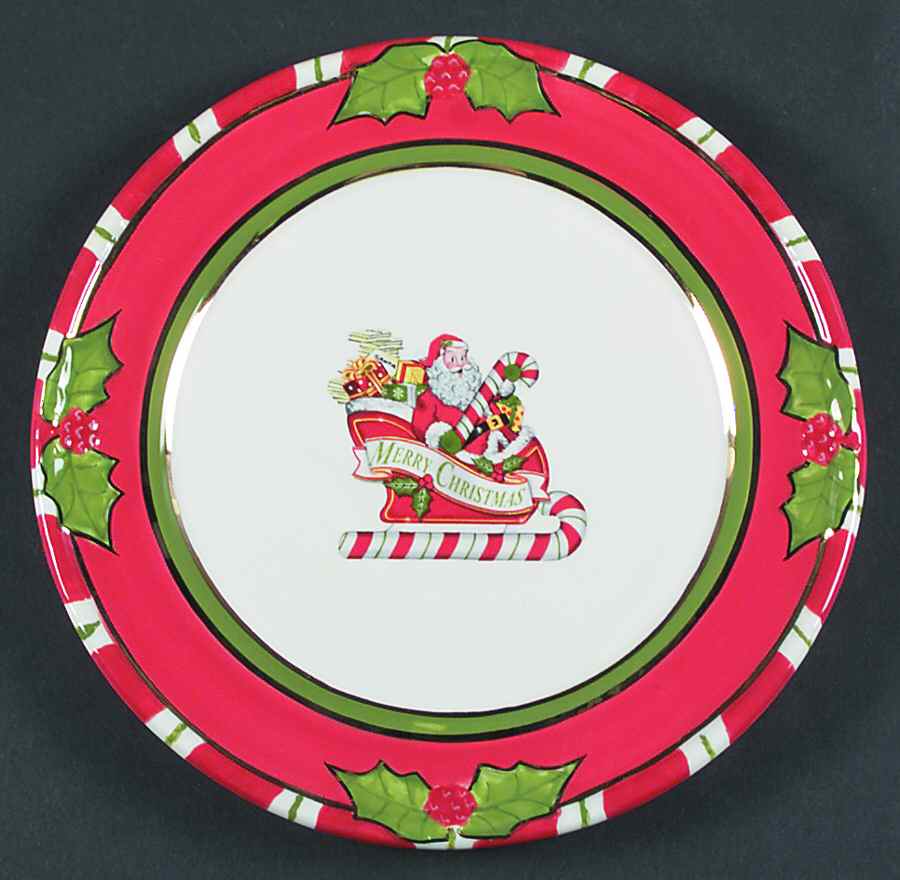 Letters To Santa Salad Plate by Christopher Radko-1
