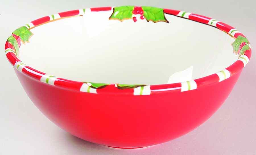 Letters To Santa 9" Round Vegetable Bowl by Christopher Radko-1