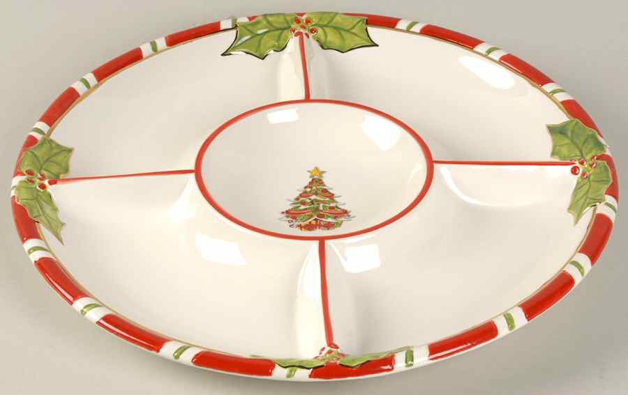 Letters To Santa 5-Section Hors d'Oeuvre Dish by Christopher Radko-1