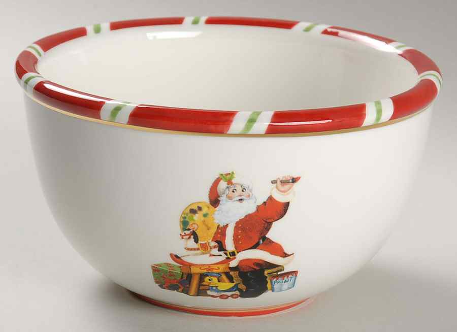 Letters To Santa Deep Soup/Cereal Bowl by Christopher Radko-1