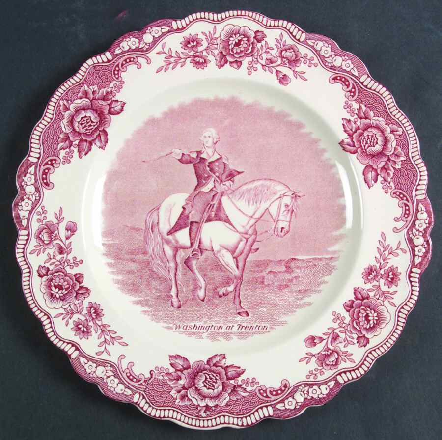 Scenes From the Life of George Washington Dinner Plate by Crown Ducal-1