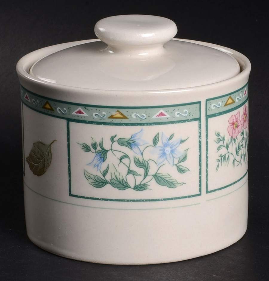 Chelsea Square Sugar Bowl & Lid by The Cellar (China)-1