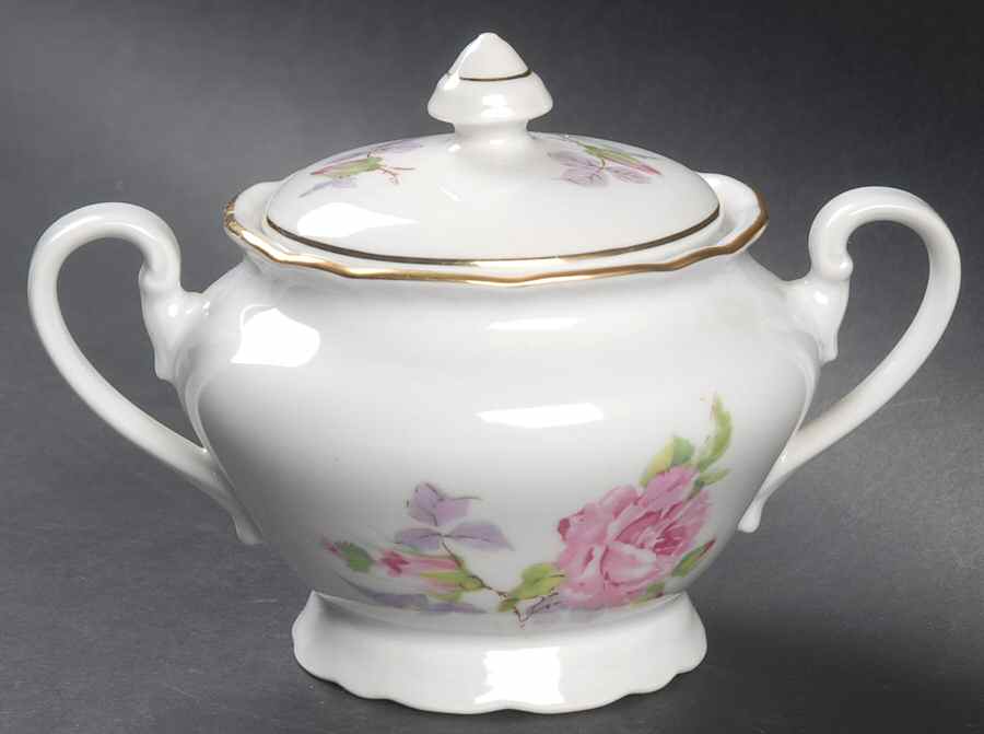 CZE189 Sugar Bowl & Lid by Czechia-Czechoslovakia-1
