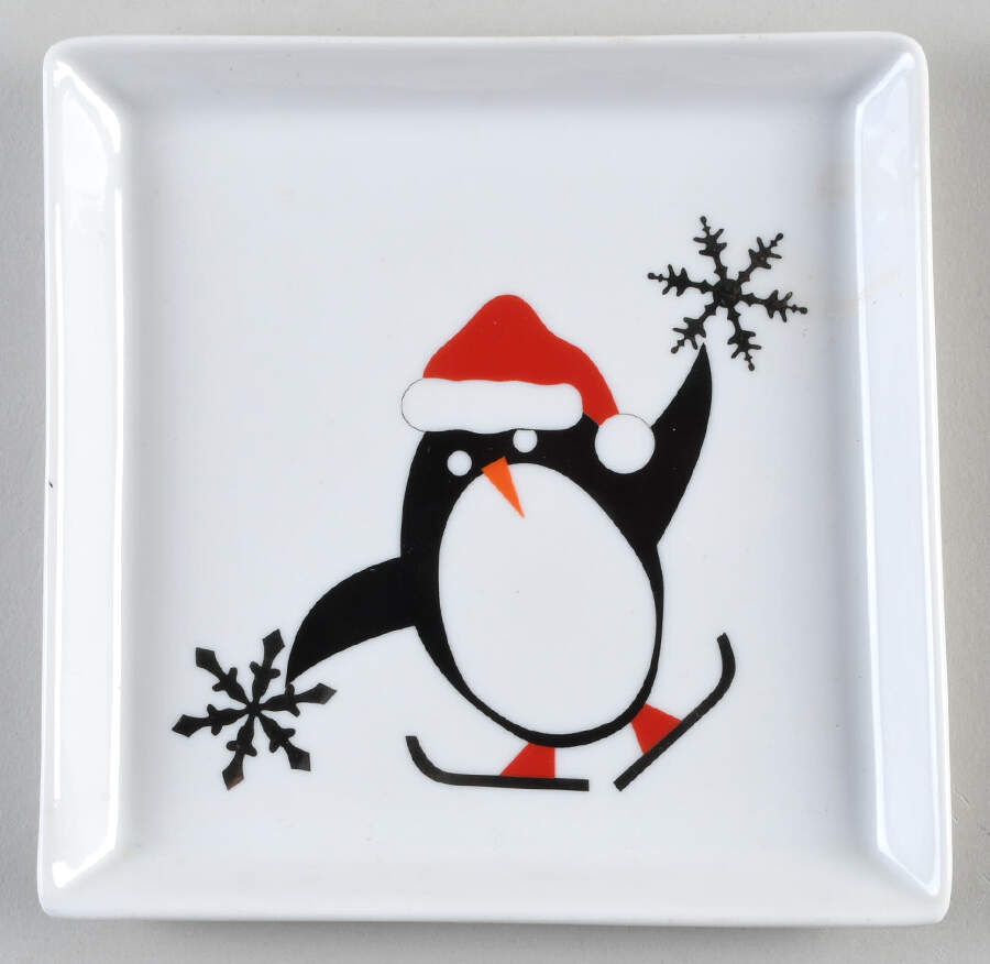Penguin Appetizer Plate by Crate & Barrel-1