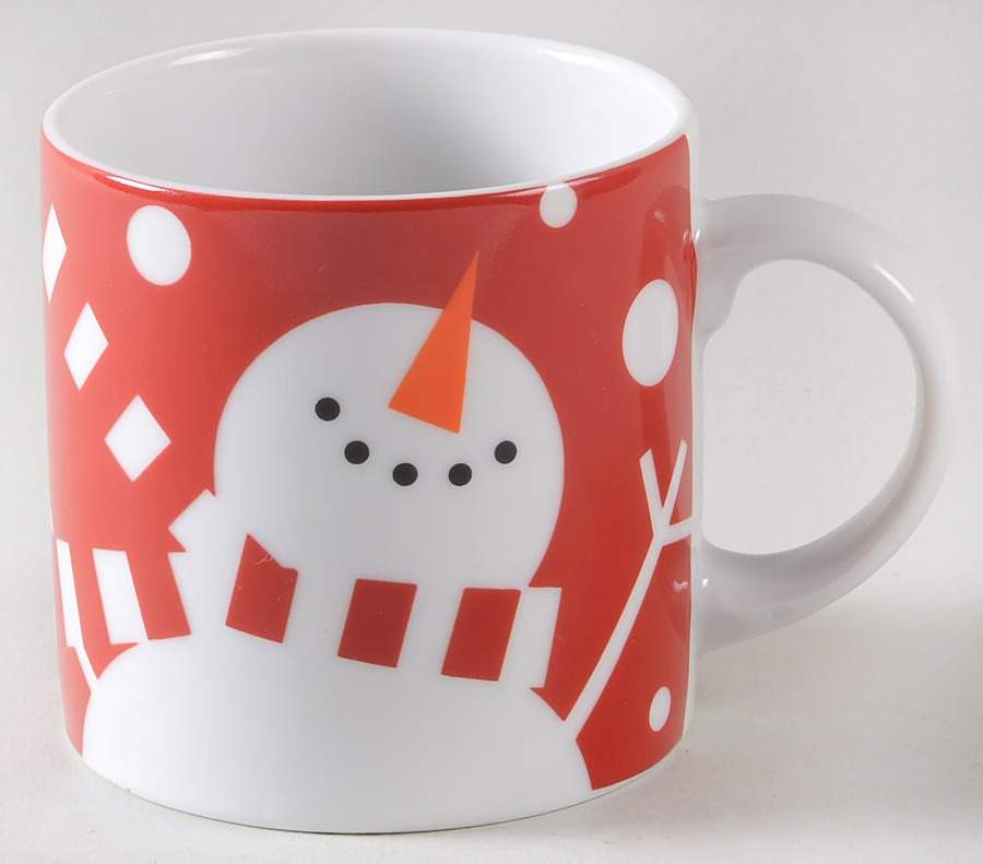 Snowman Small Mug by Crate & Barrel-1