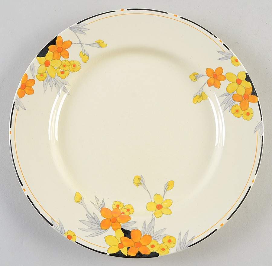 Sunburst Dinner Plate by Crown Ducal-1
