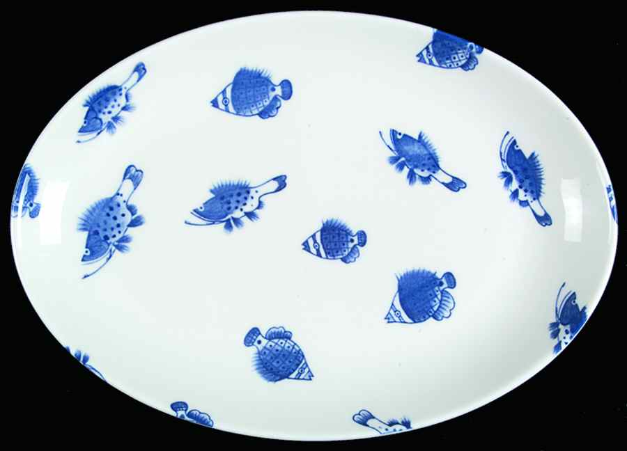 CBL64 12" Oval Serving Platter by Crate & Barrel-1