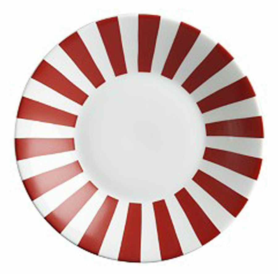 Stripe Dessert/Pie Plate by Crate & Barrel-1