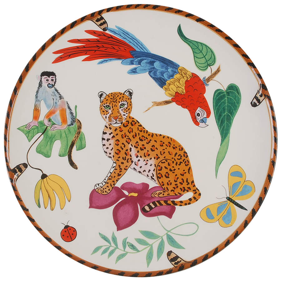Jungle Jubilee Dinner Plate by Lynn Chase-1