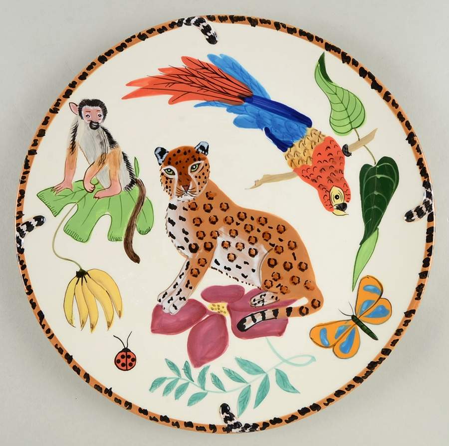 Jungle Jubilee Dinner Plate by Lynn Chase-1