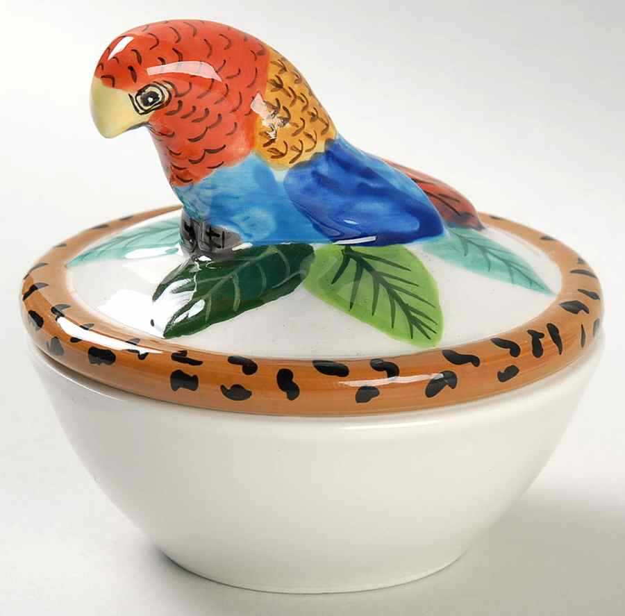 Jungle Jubilee Figural Trinket Box & Lid by Lynn Chase-1