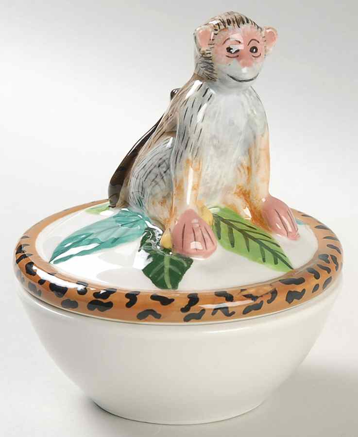 Jungle Jubilee Figural Trinket Box & Lid by Lynn Chase-1
