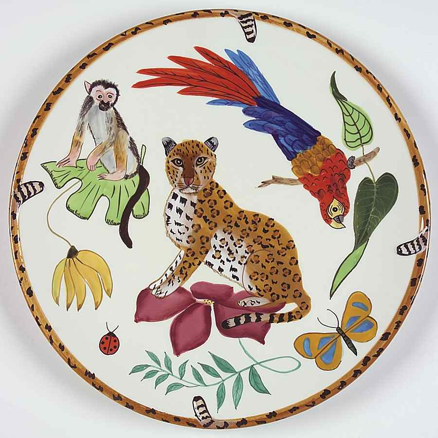 Jungle Jubilee Dinner Plate by Lynn Chase-1