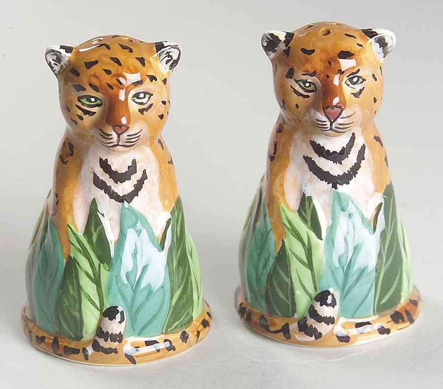 Jungle Jubilee Figural Salt & Pepper Set by Lynn Chase-1