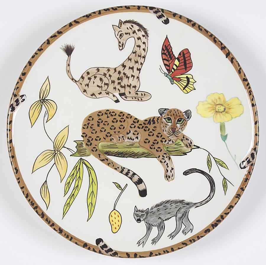 Jungle Jubilee Salad/Dessert Plate by Lynn Chase-1