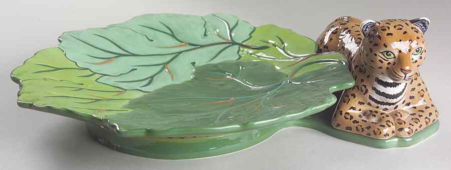 Jungle Jubilee Leopard Tray by Lynn Chase-1