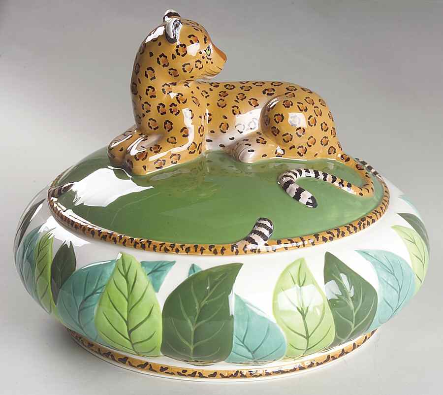 Jungle Jubilee Tureen &  Lid by Lynn Chase-1