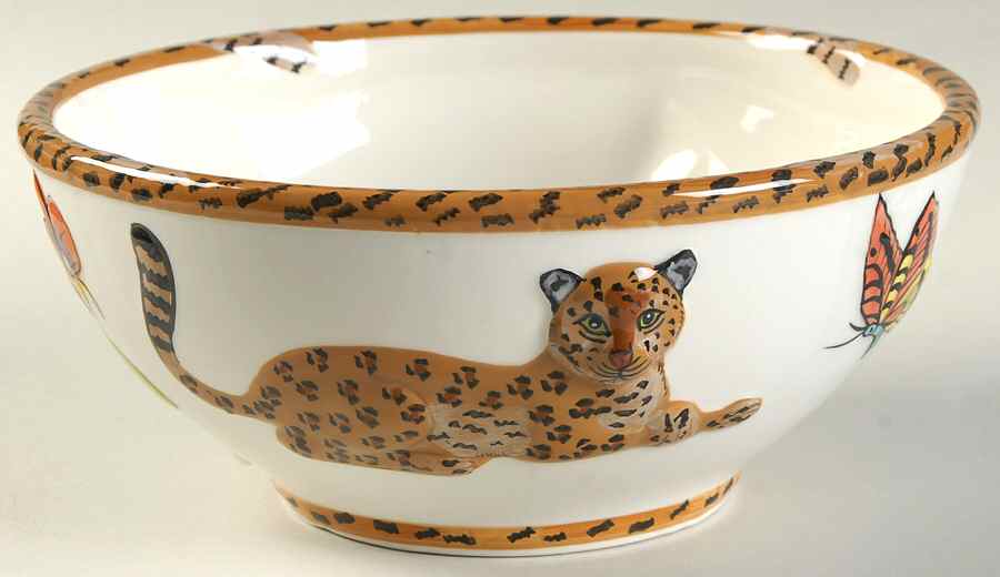 Jungle Jubilee Soup/Cereal Bowl by Lynn Chase-1