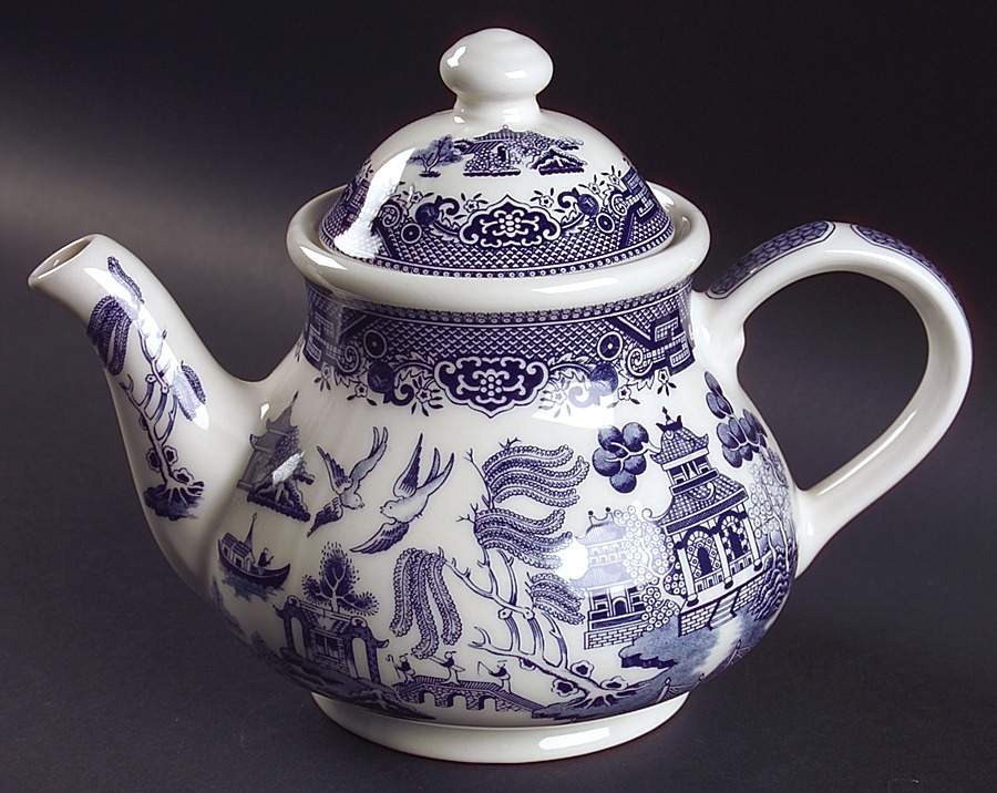 Willow Blue (Columbia) Teapot & Lid by Churchill-1