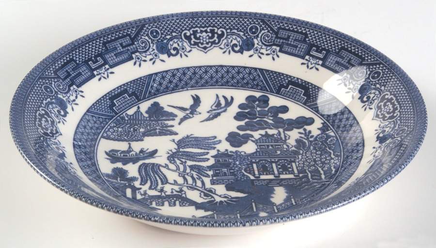 Willow Blue (Columbia) Coupe Soup Bowl by Churchill-1