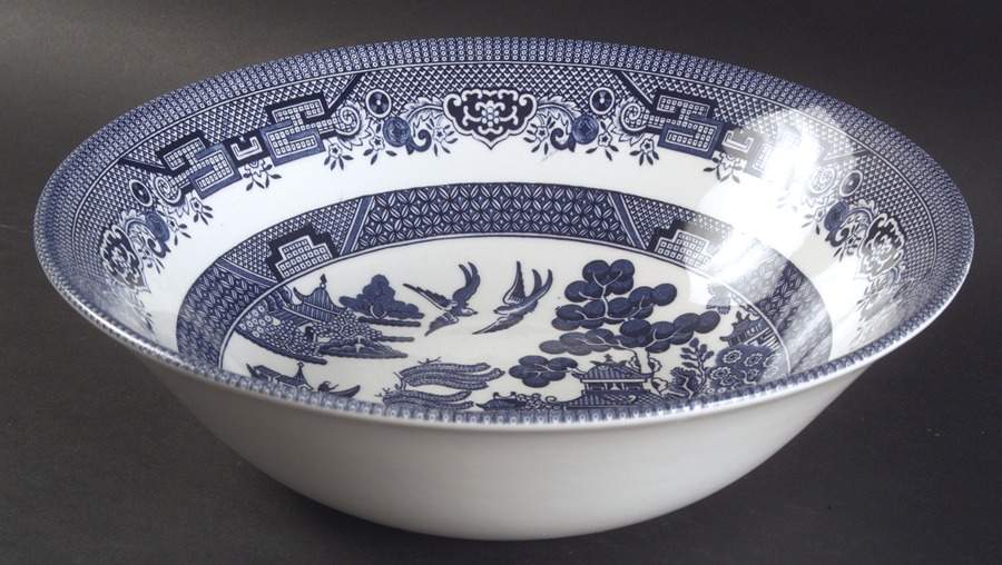 Willow Blue (Columbia) 9" Round Vegetable Bowl by Churchill-1