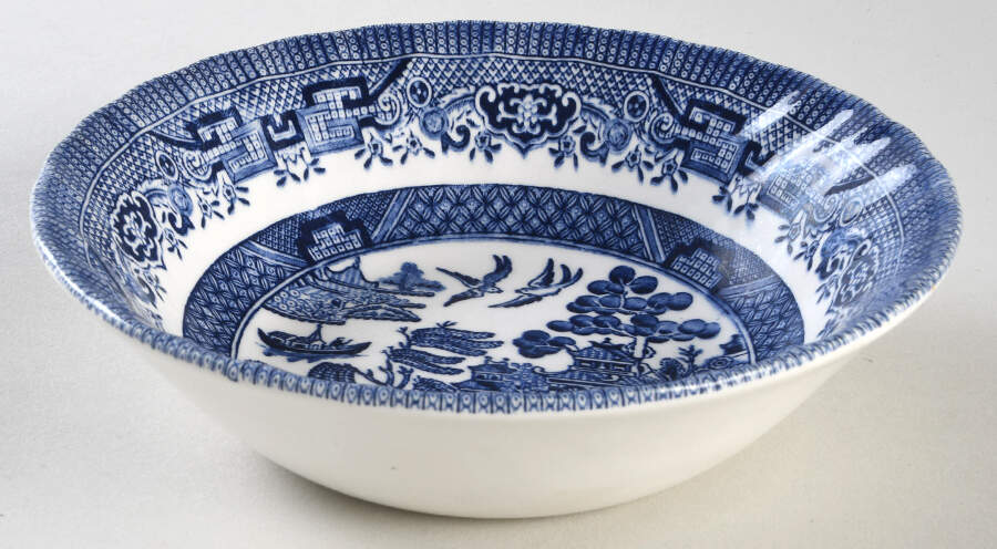 Willow Blue (Columbia) Coupe Cereal Bowl by Churchill-1
