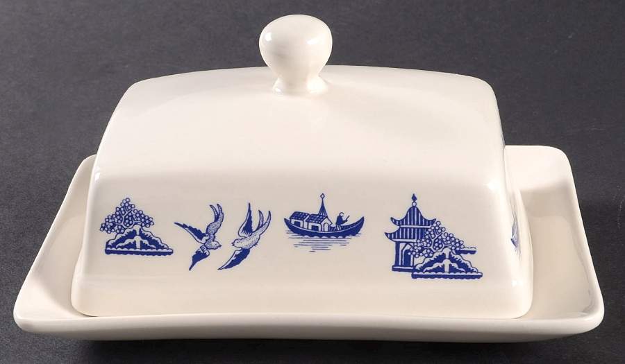 Willow Blue (Columbia) Half Pound Covered Butter by Churchill-1